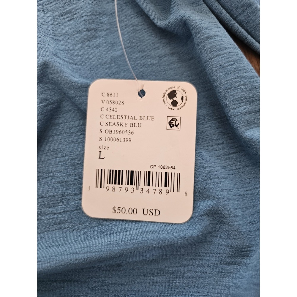 Free People Movement Tempo Ruched Long Sleeve Top Womens Large Teal Gym NWT - Picture 5 of 6